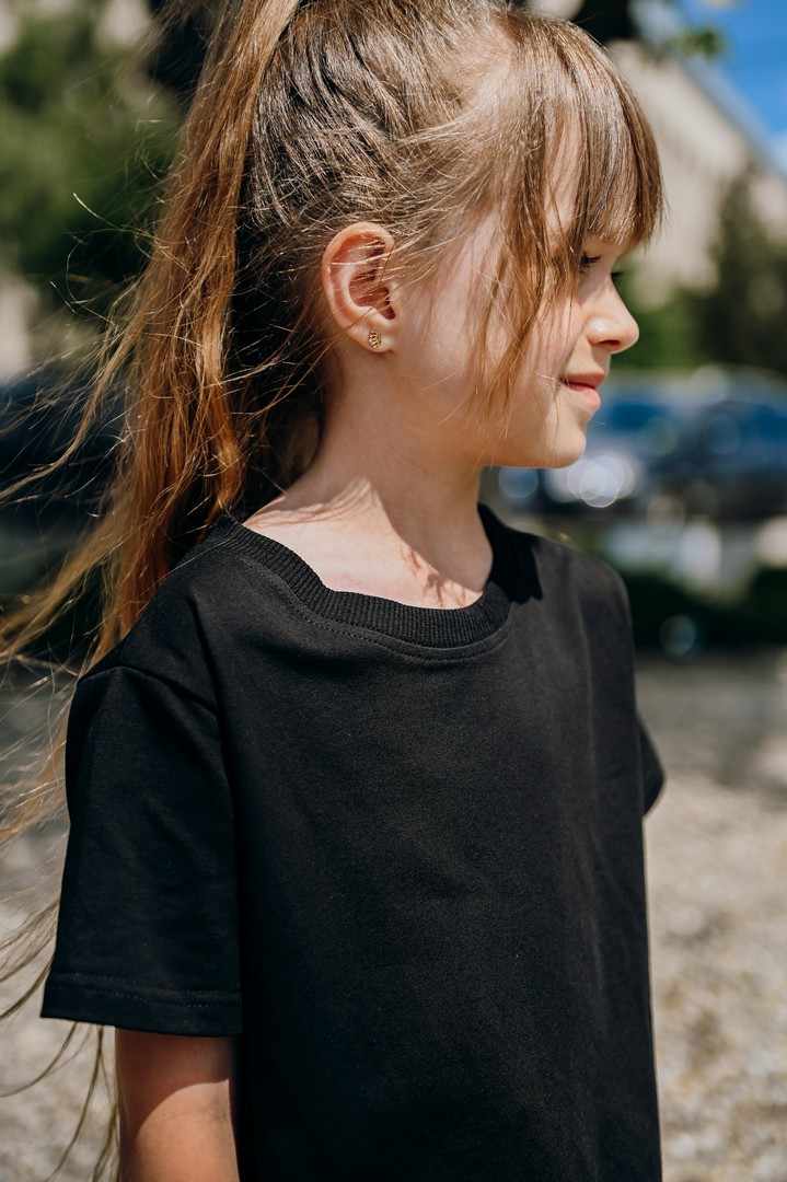 Футболка кулір дитяча 146 чорна (00009548) фото #2